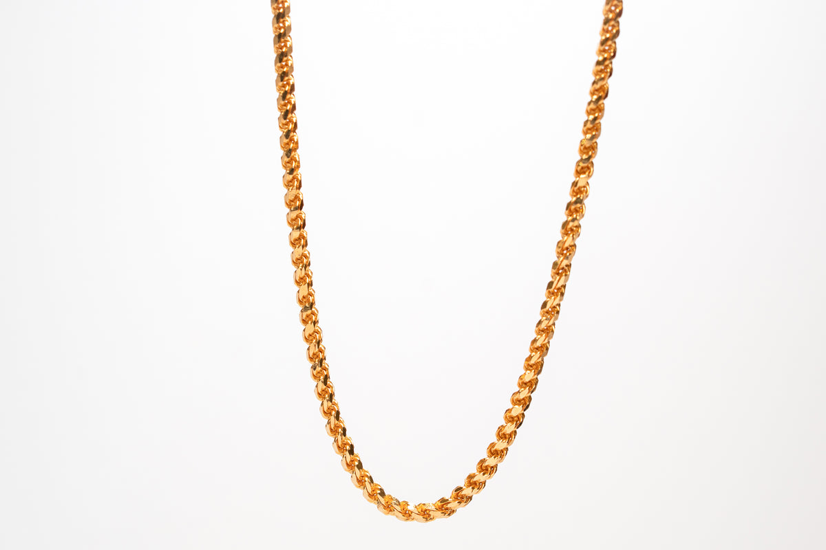 22K Gold Handmade Rope Chain