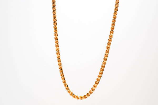 22K Gold Handmade Rope Chain