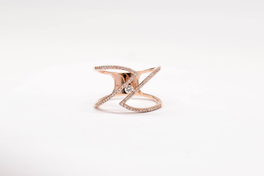 18K Rose Gold Ring