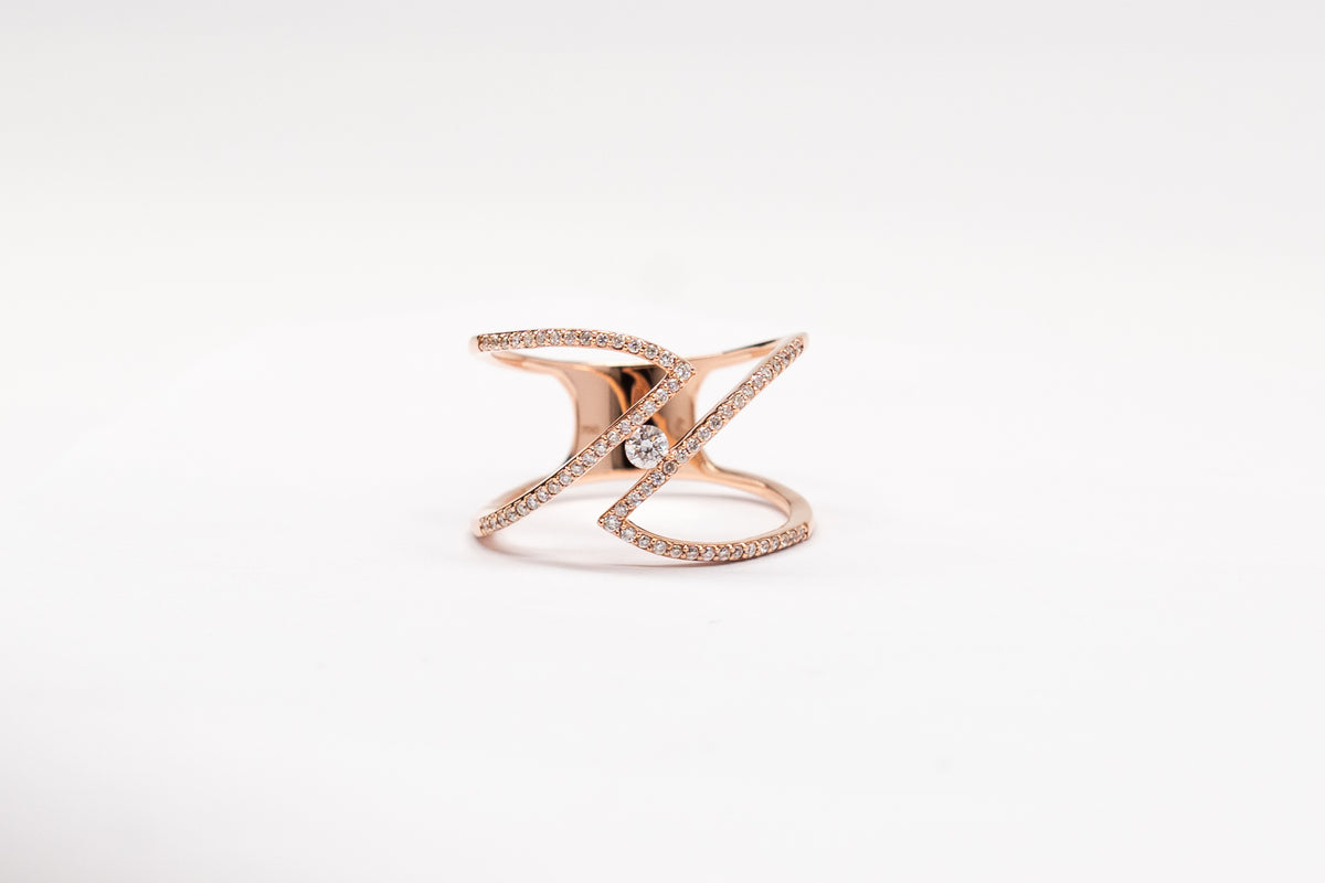 18K Rose Gold Ring