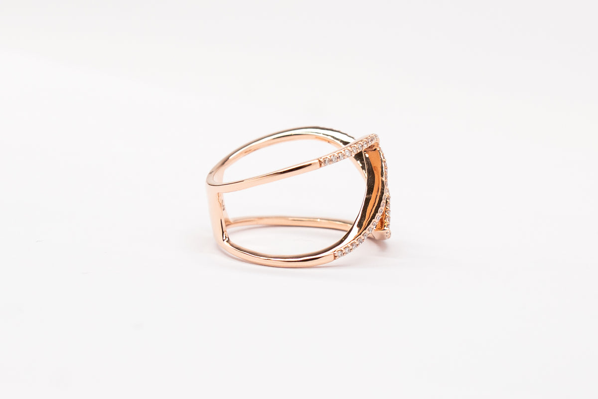 18K Rose Gold Ring