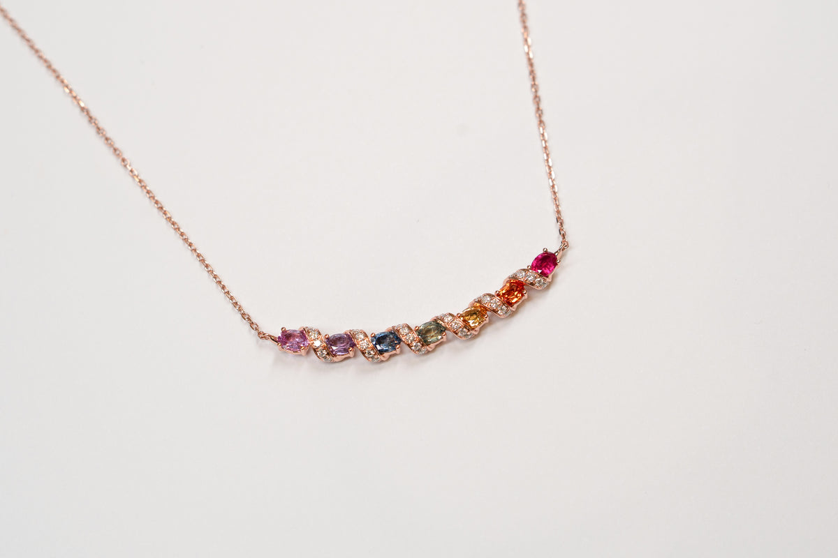 18K Rose Gold set Necklace