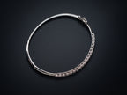 14K White Gold Bangle