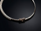 14K White Gold Bangle
