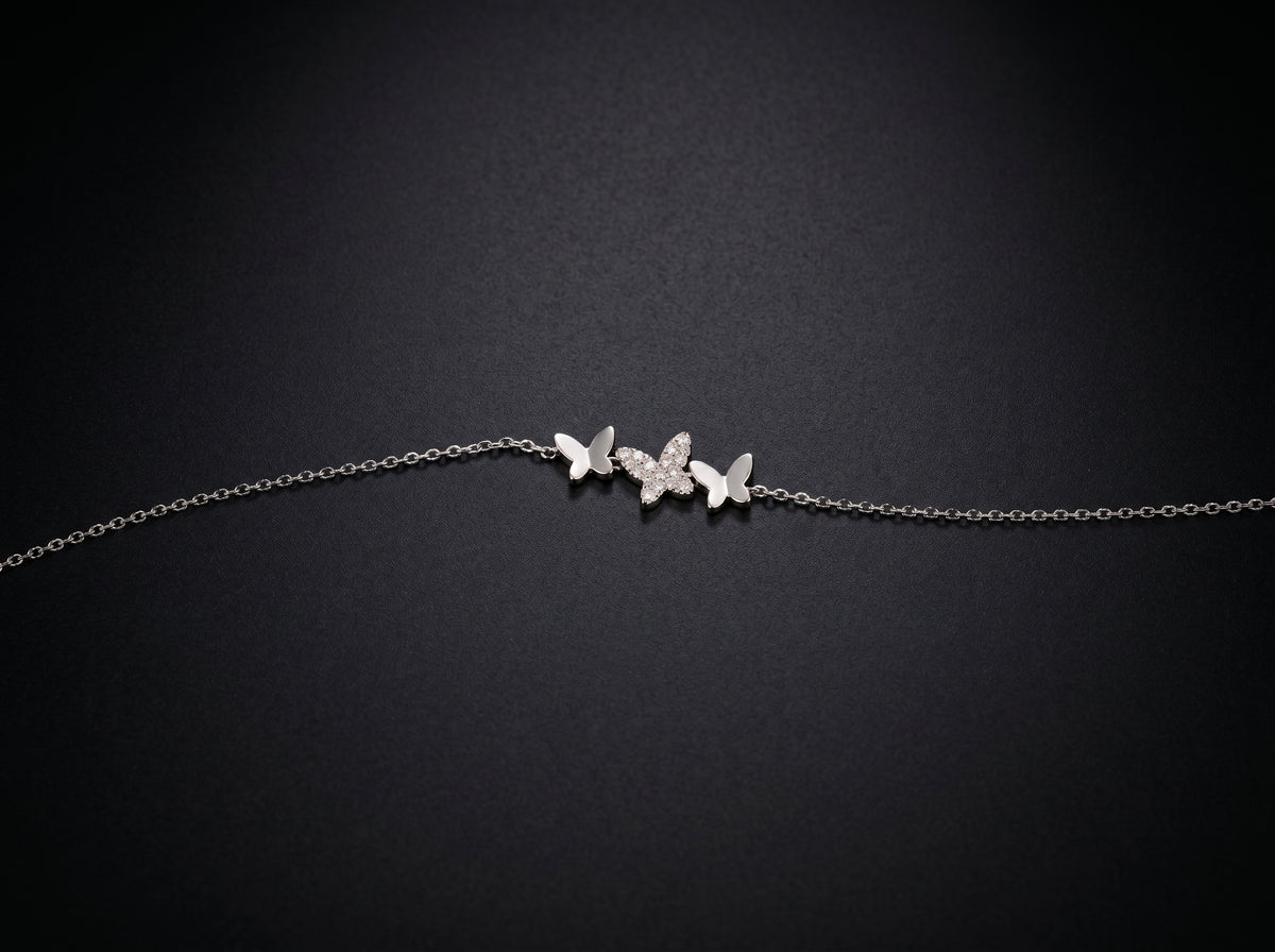 18K White Gold Bracelets