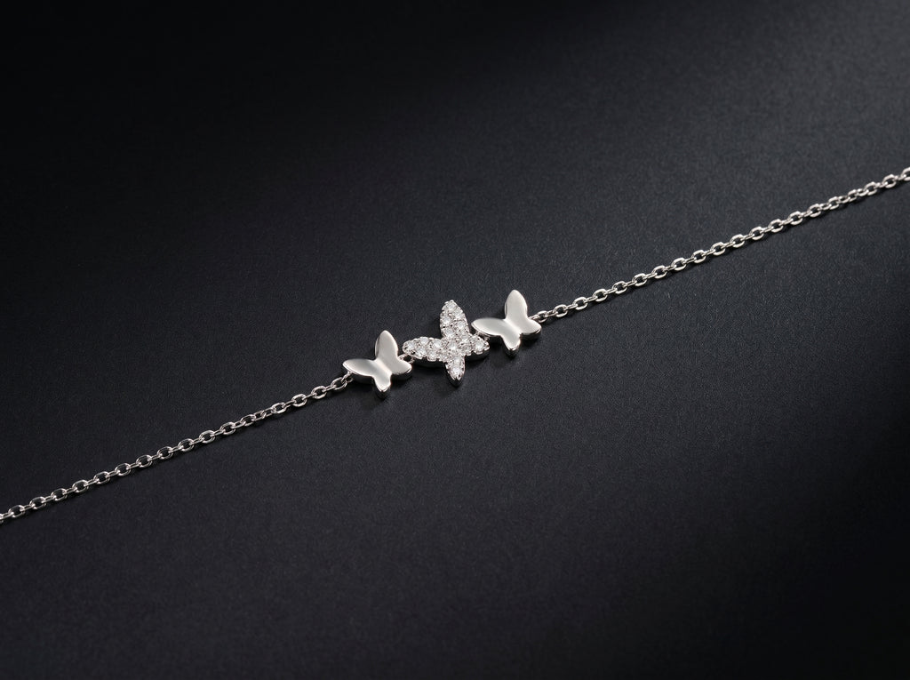 18K White Gold Bracelets