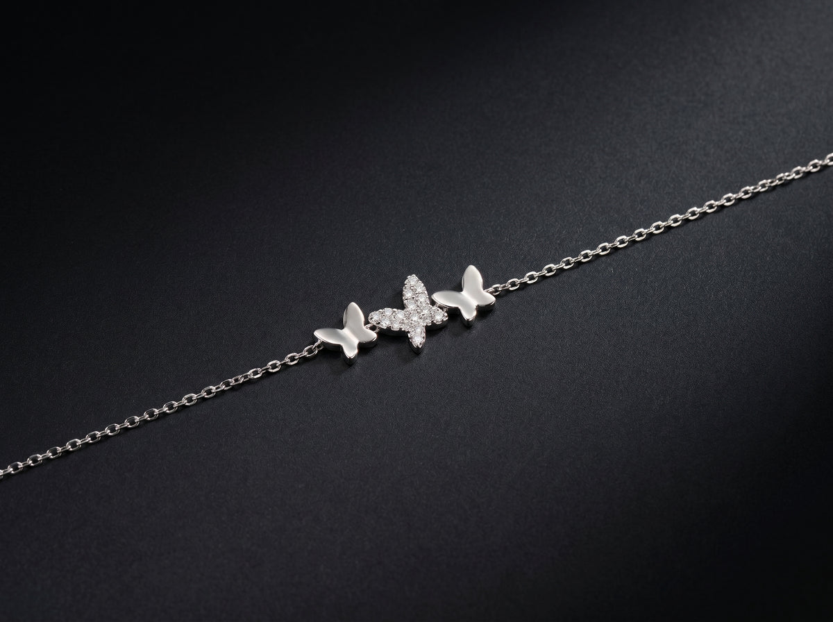 18K White Gold Bracelets
