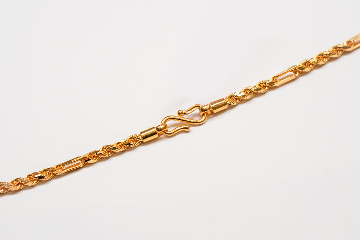 22K Gold Catier Rope Chain