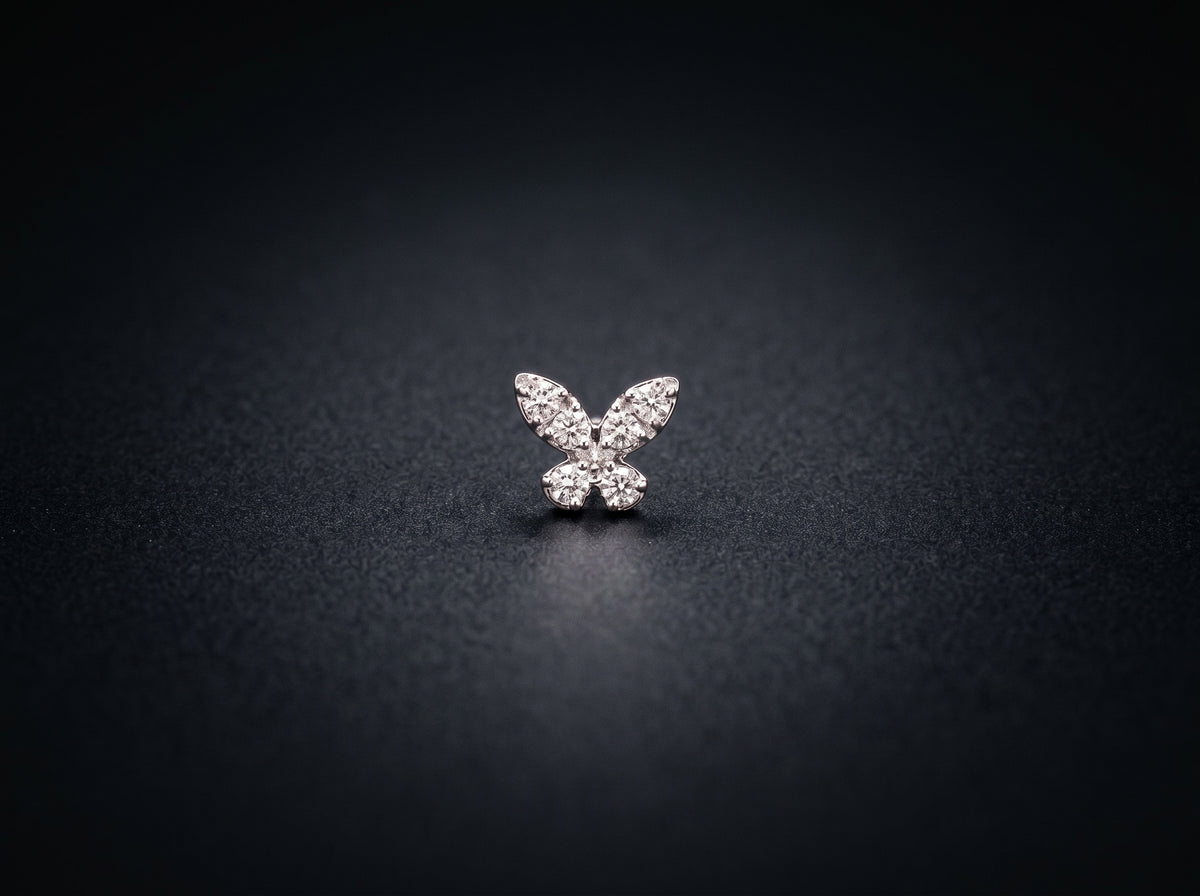 14K White Gold Earrings