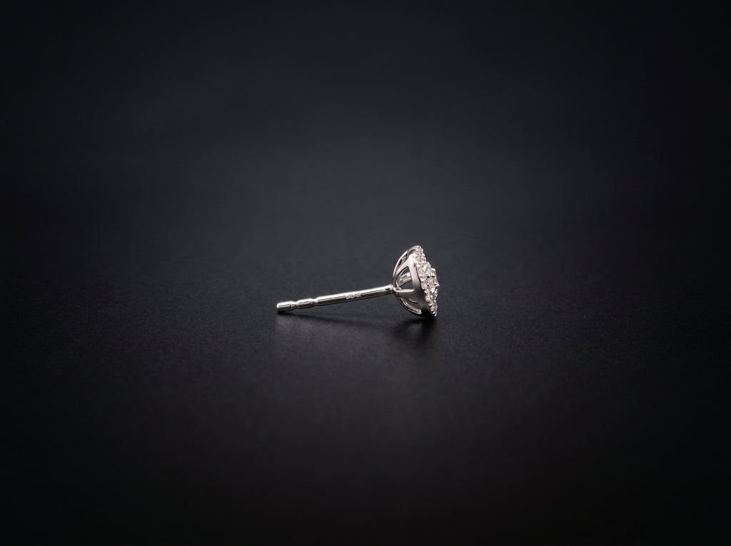 14K White Gold Earrings
