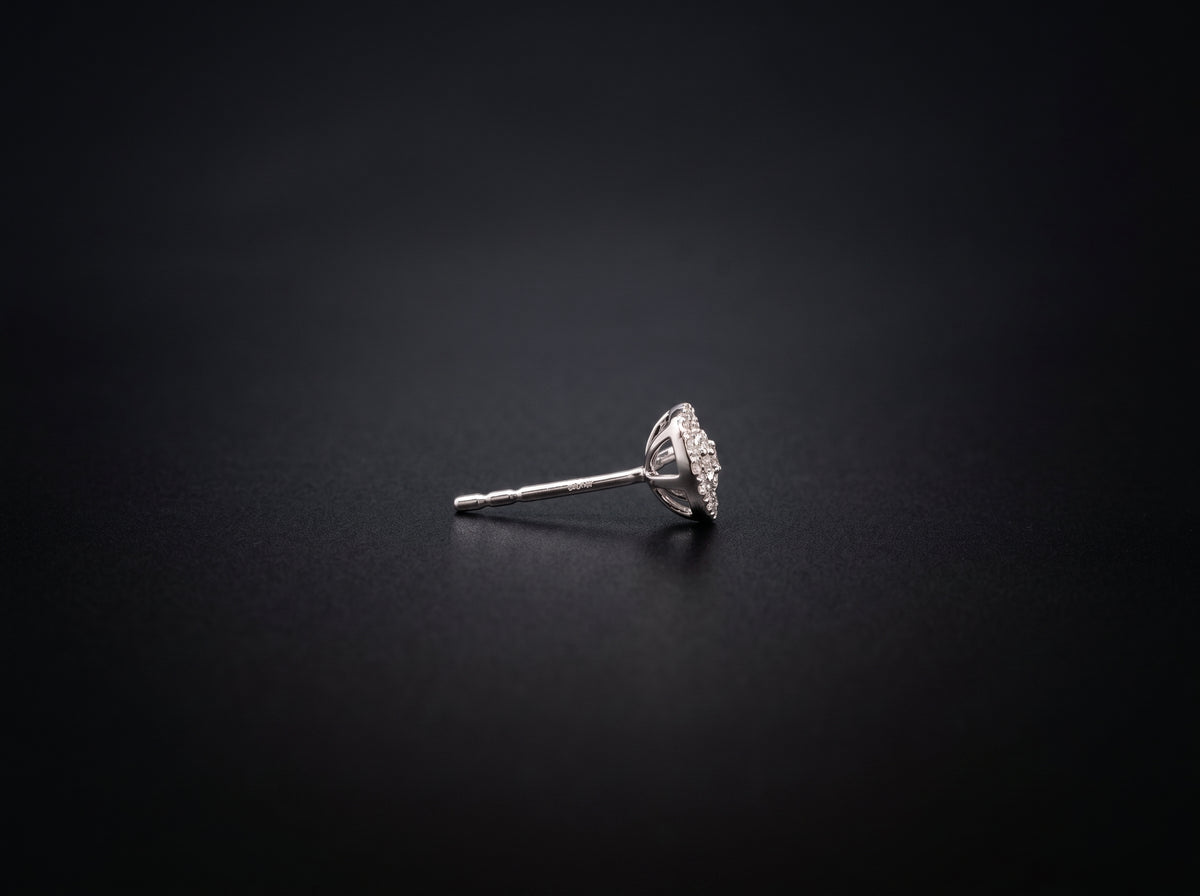 14K White Gold Earrings