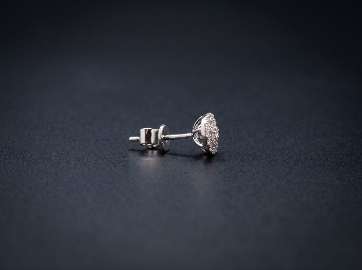 14K White Gold Earrings