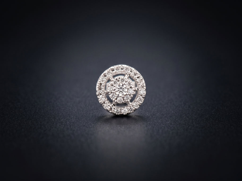 14K White Gold Earrings