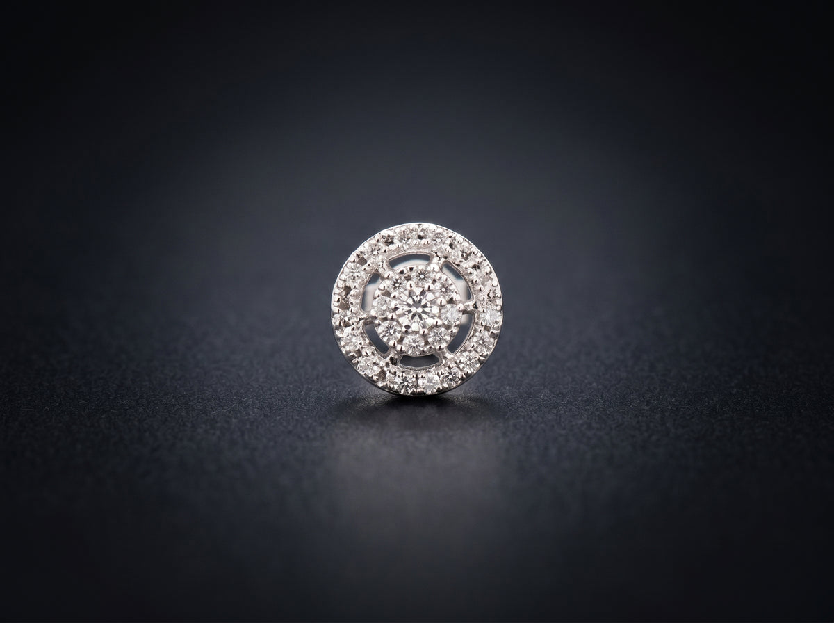 14K White Gold Earrings