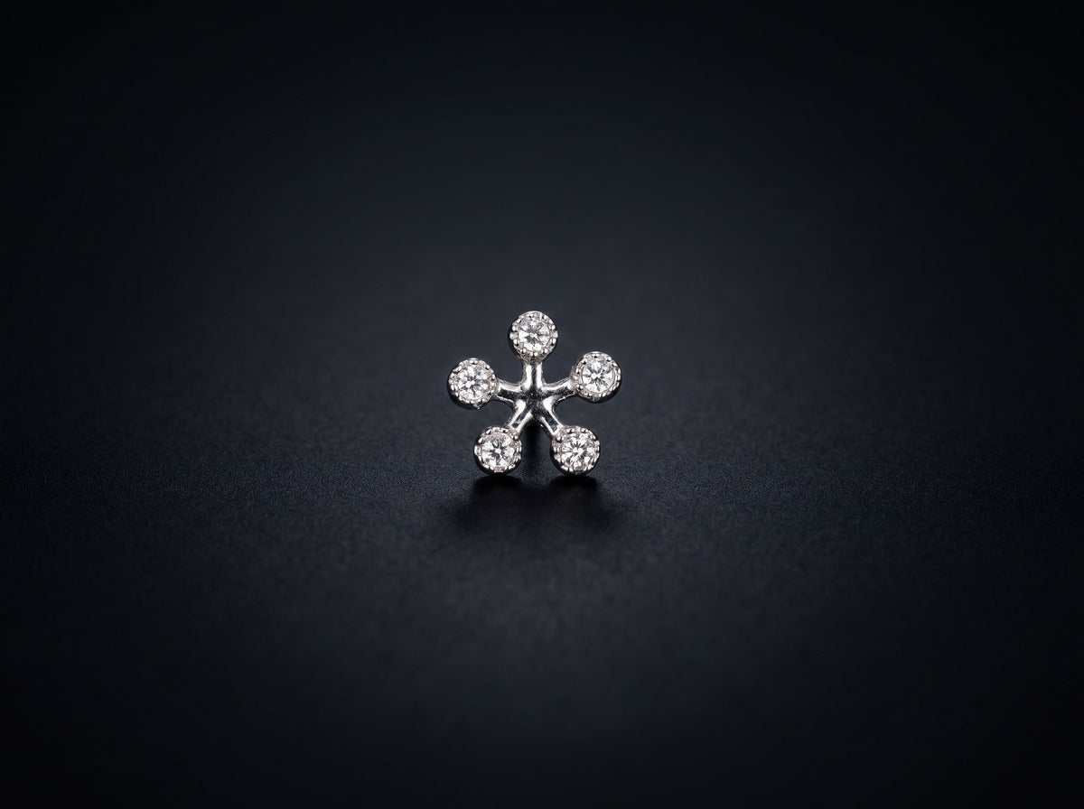 18K White Gold Earrings