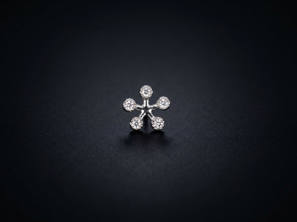 18K White Gold Earrings