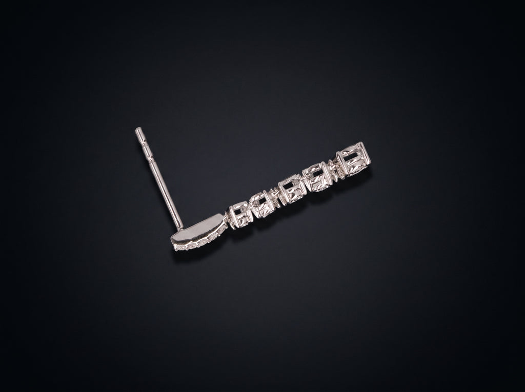 14K White Gold Earrings