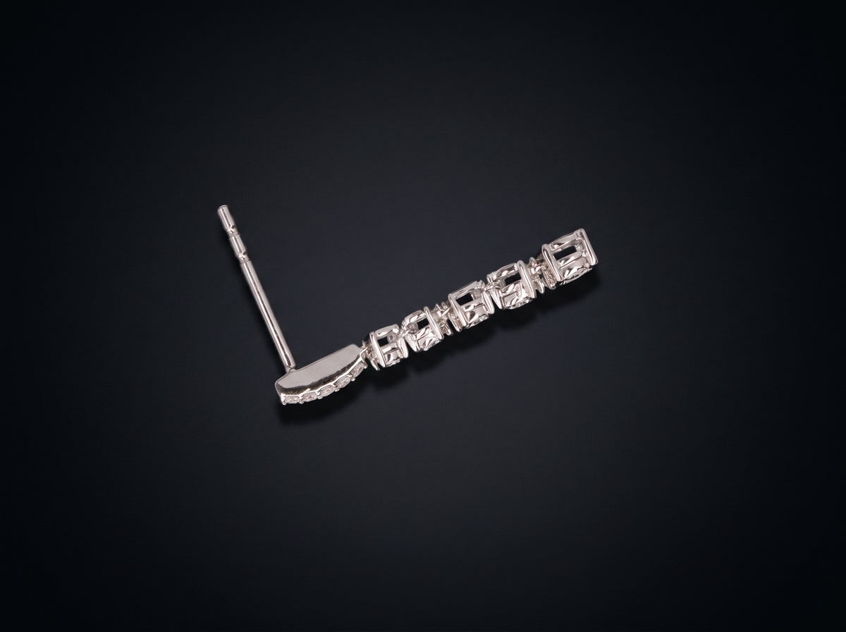 14K White Gold Earrings