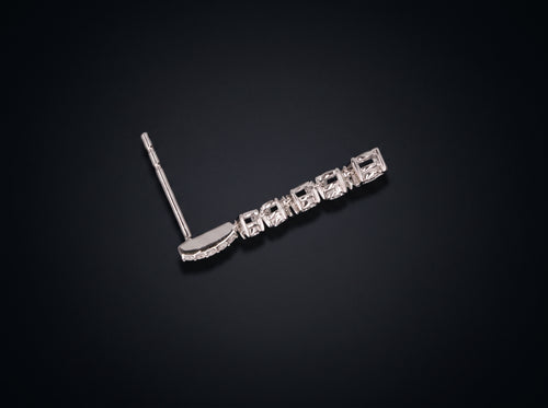 14K White Gold Earrings