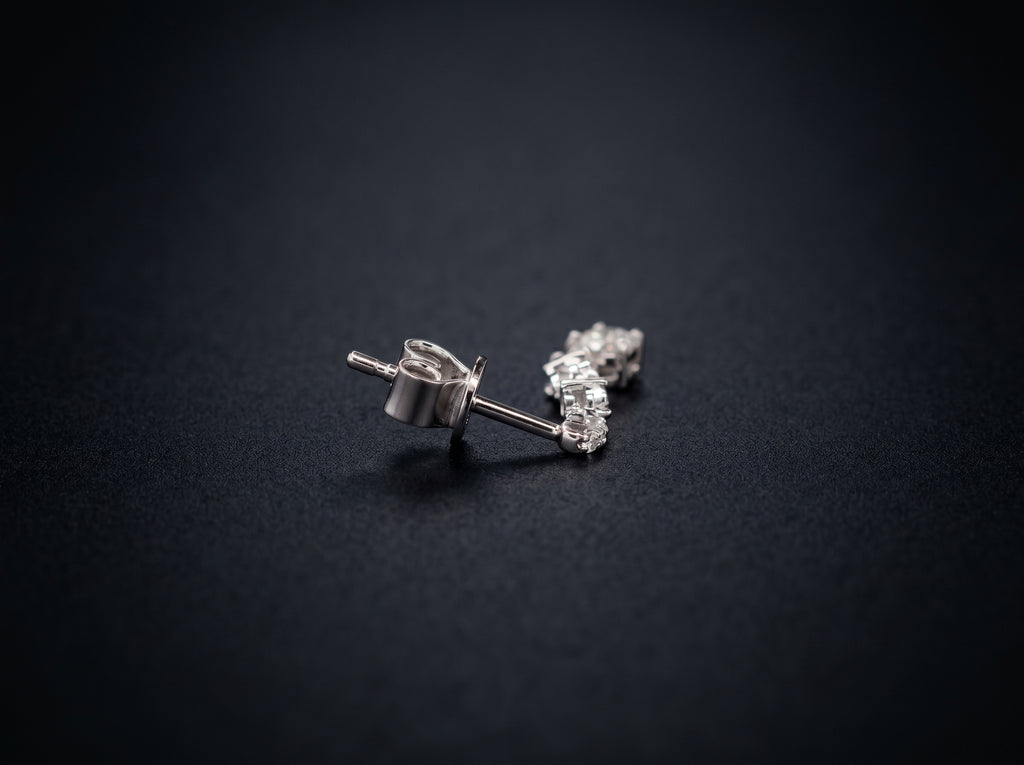 14K White Gold Earrings