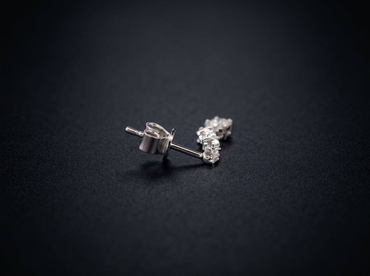 14K White Gold Earrings