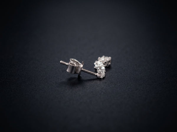 14K White Gold Earrings