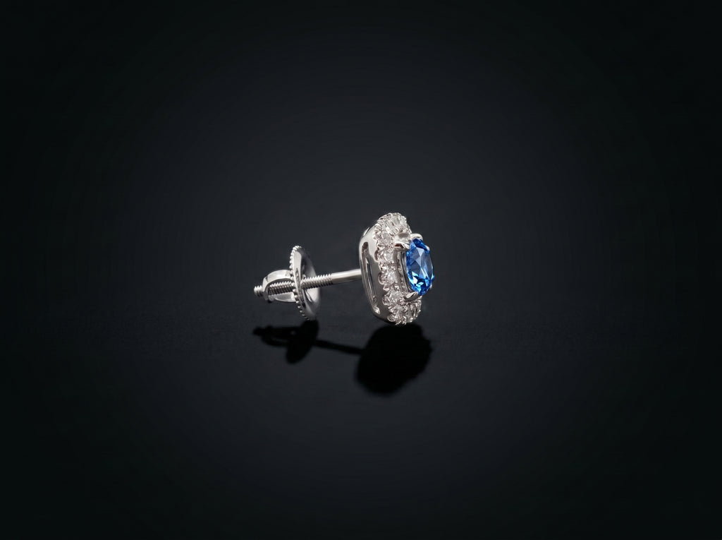 18K White Gold Earrings
