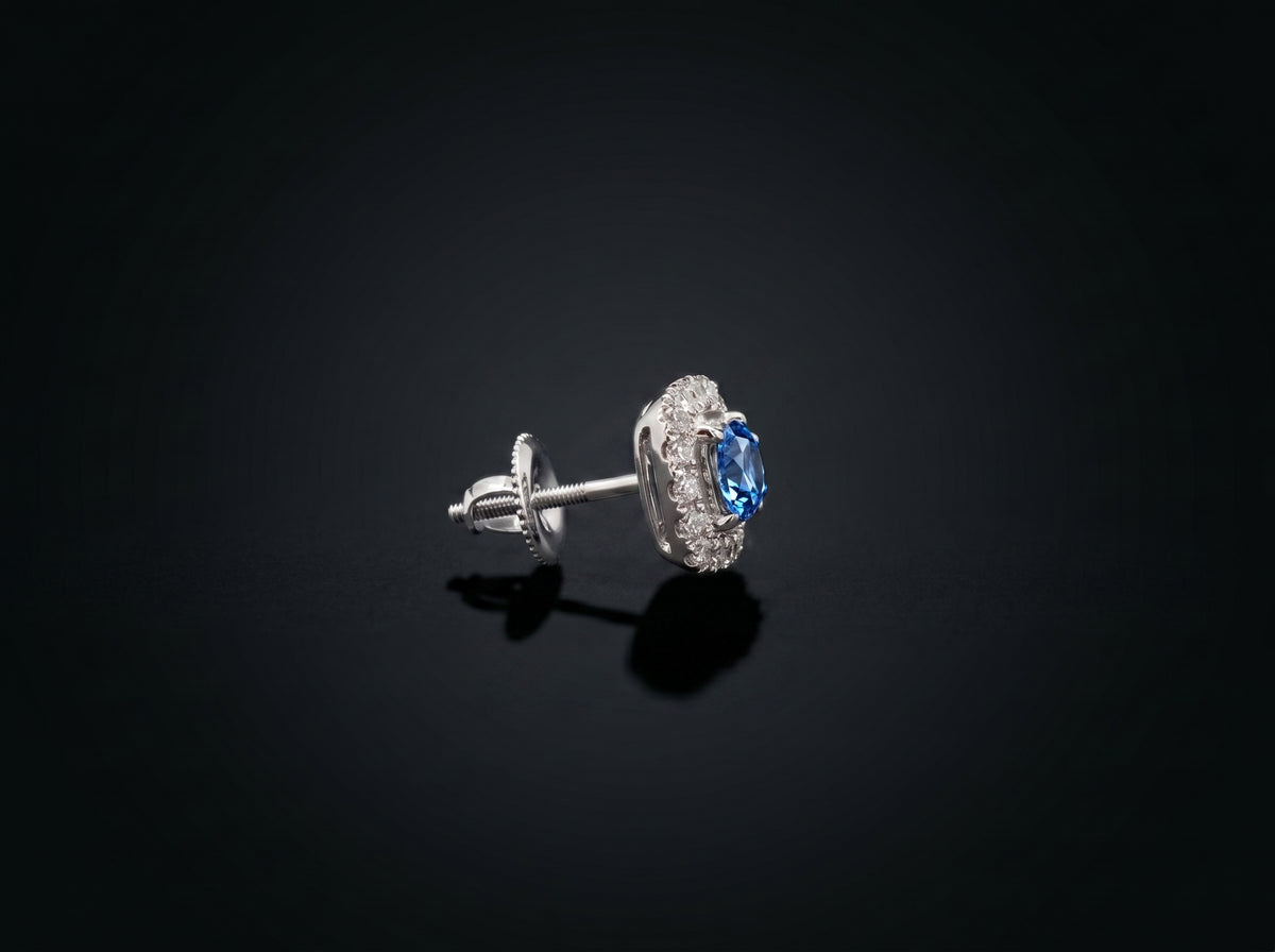18K White Gold Earrings