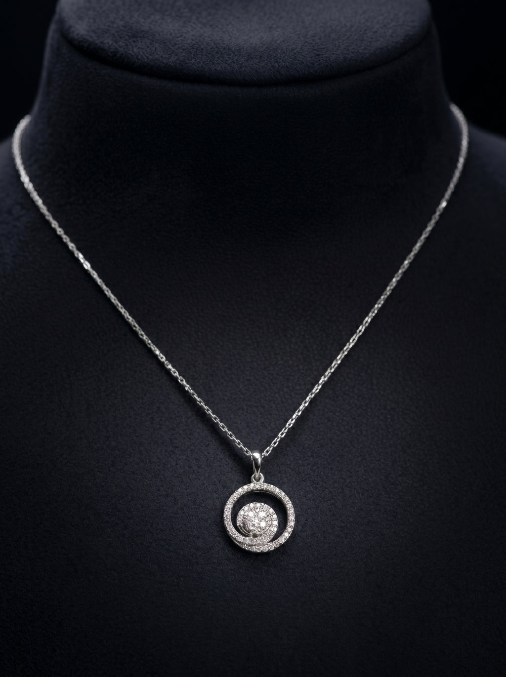 14K White Gold Pendant