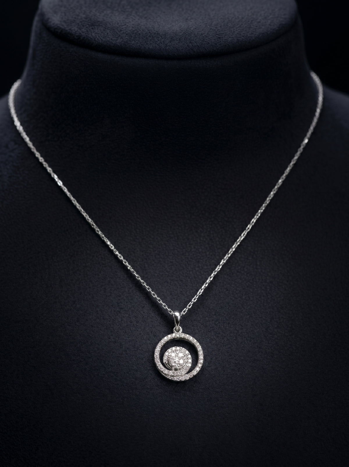 14K White Gold Pendant