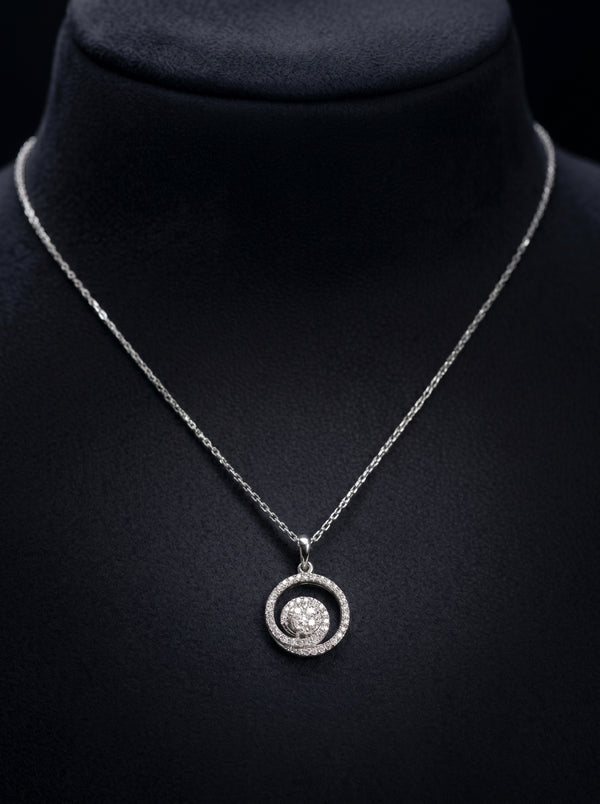 14K White Gold Pendant