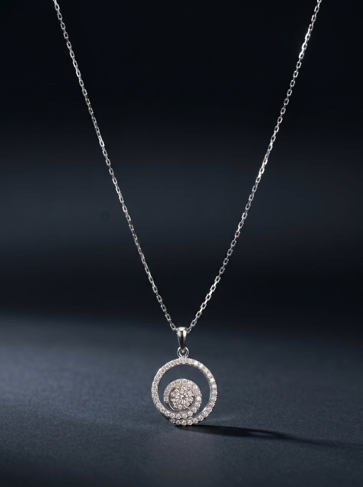 14K White Gold Pendant