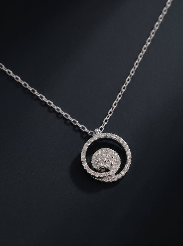14K White Gold Pendant