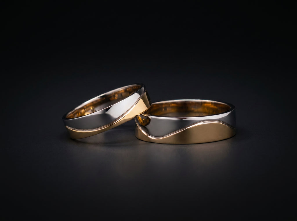 18K White + 22K Gold Ring