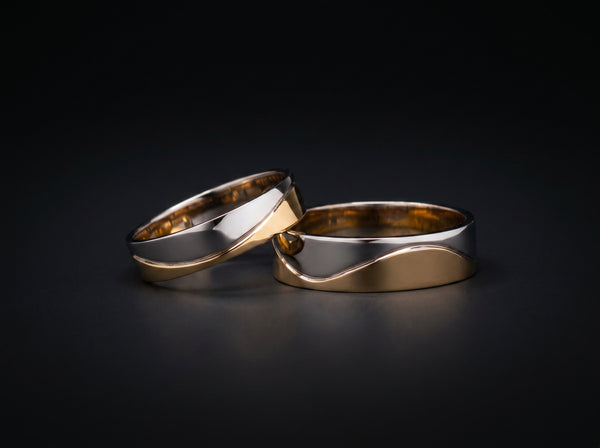 18K White + 22K Gold Ring