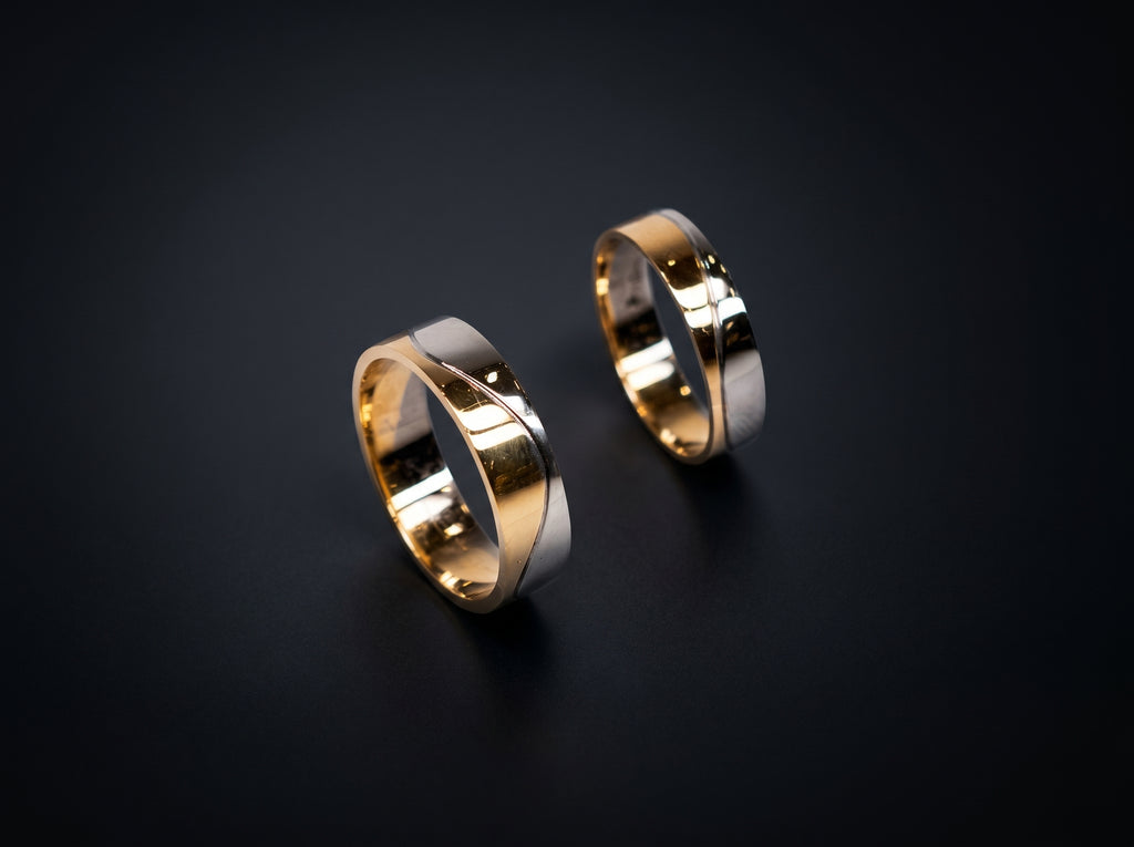 18K White + 22K Gold Ring