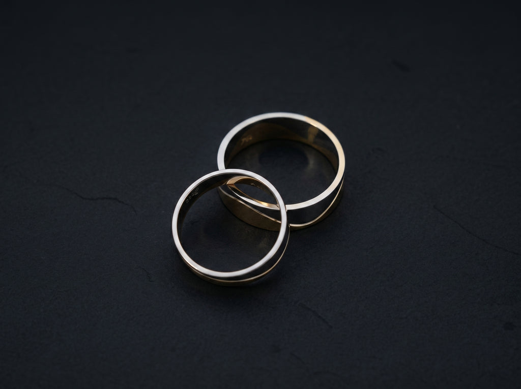 18K White + 22K Gold Ring