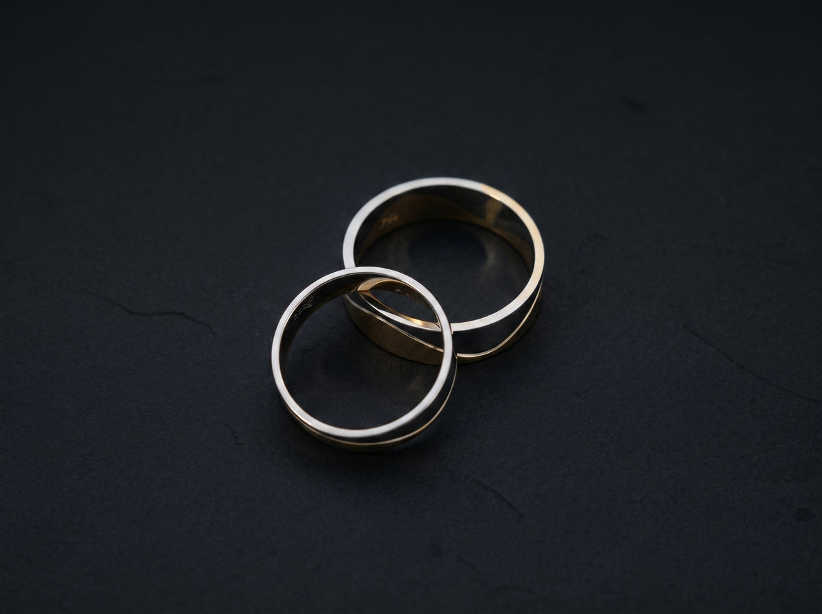 18K White + 22K Gold Ring